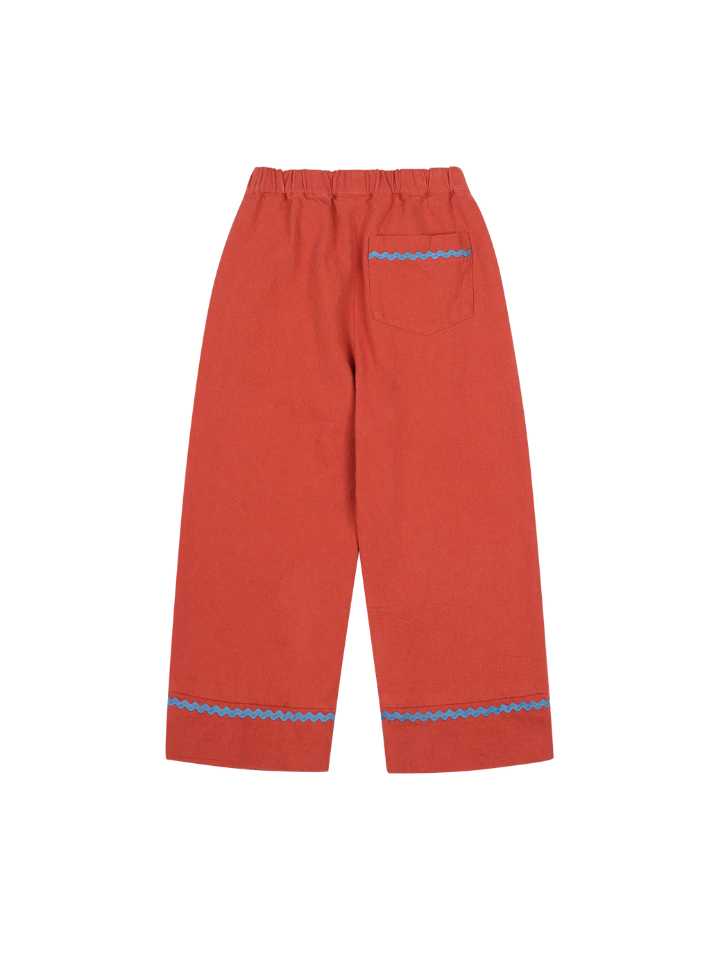 Kalhoty Jellymallow ZIgzag Woven Pants Brick BRICK