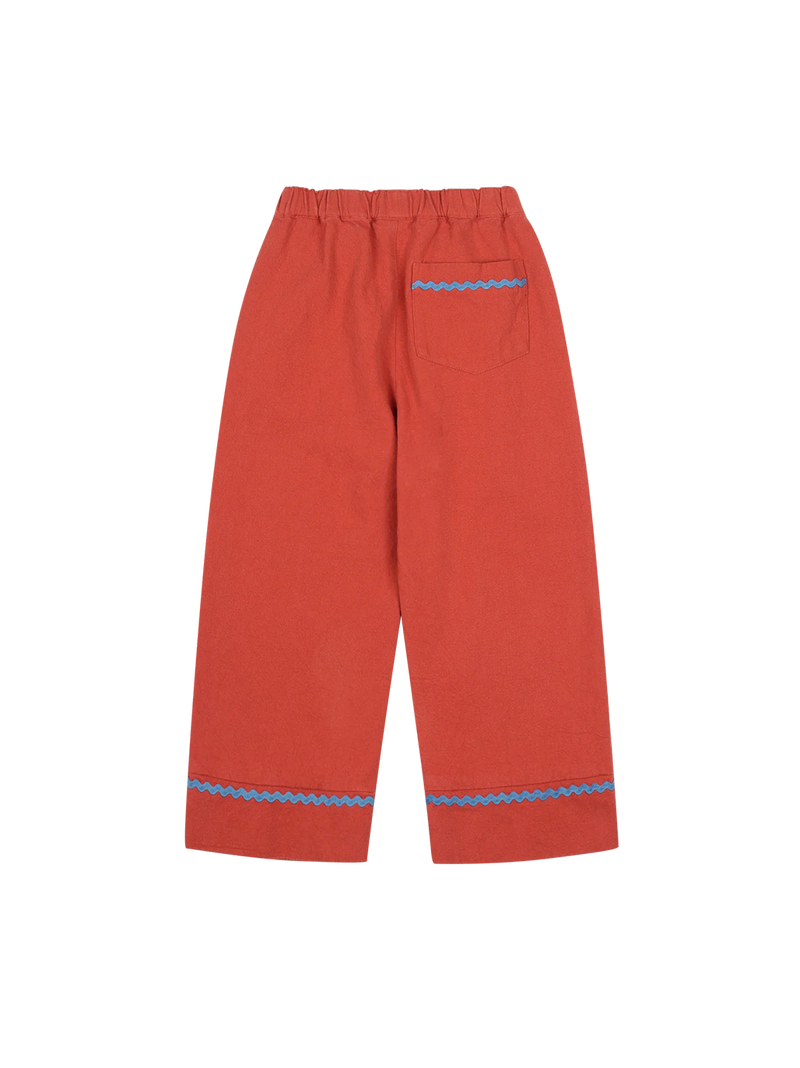 Spodnie Jellymallow ZIgzag Woven Pants Brick