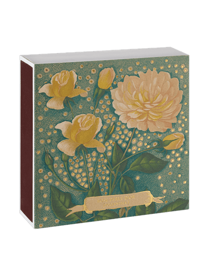 Allumettes de luxe dans une boîte décorative ROSE PERLE D’OR