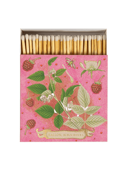 Allumettes de luxe dans une boîte décorative ROSE FRAMBOISE