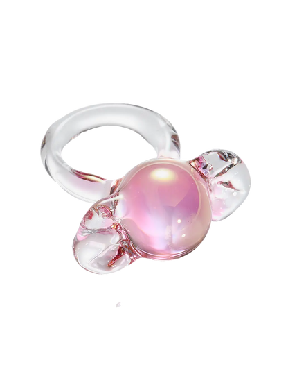 Big Candy Glass Ring Vivian Alarcon BEBE Concept 