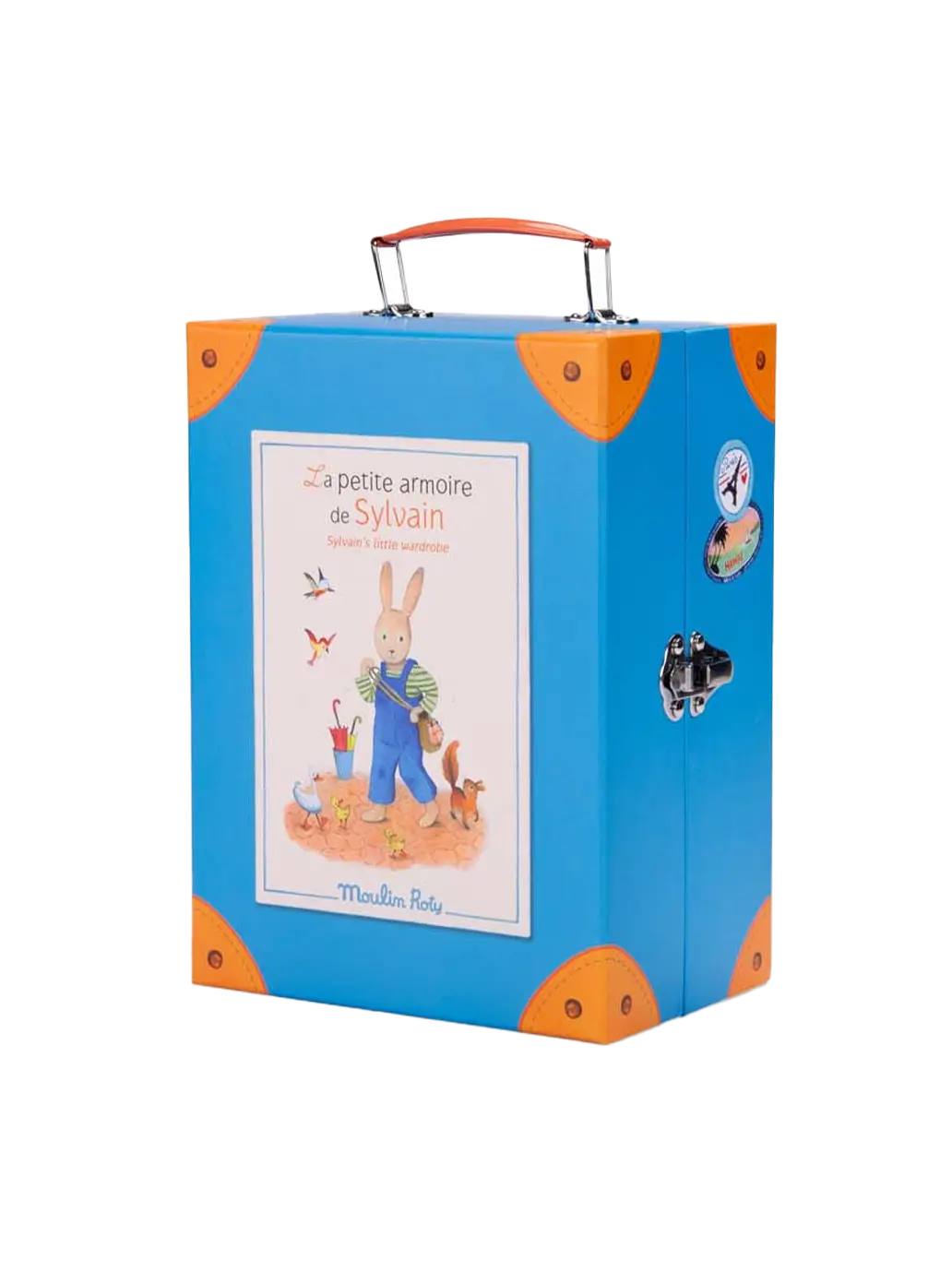 Walizka z garderobą i przytulanką Moulin Roty BEBE Concept 