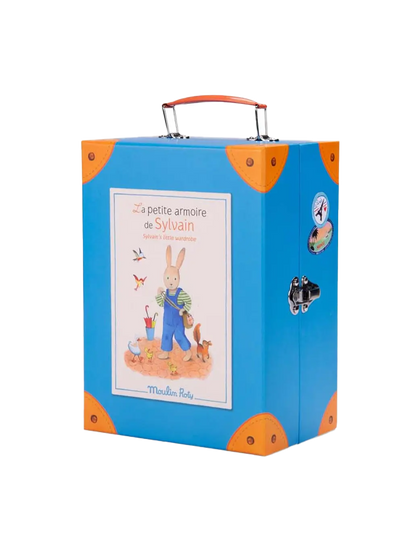 Walizka z garderobą i przytulanką Moulin Roty BEBE Concept 