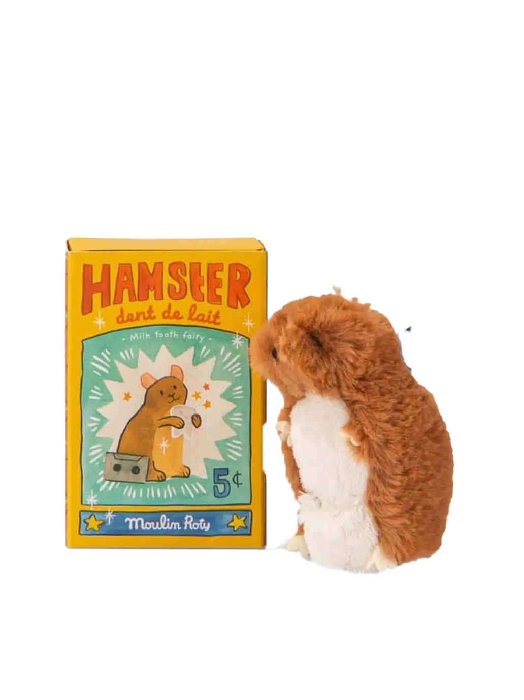 Maskotka chomik w pudełku na mleczne ząbki Moulin Roty BEBE Concept 
