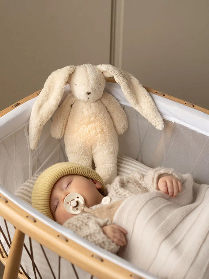Szumiący króliczek organic z lampką nocną Moonie BEBE Concept 