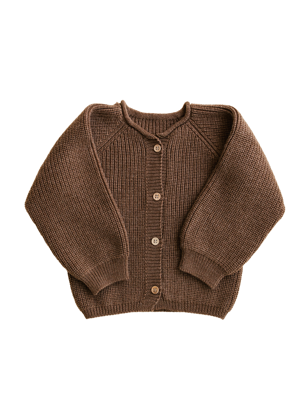 Cárdigan de merino Inga MOCHA