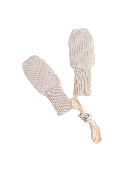 Rękawiczki niemowlęce merino Fiza Mittens CREAM