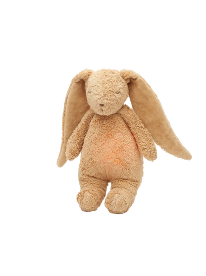 Szumiący króliczek organic z lampką nocną Moonie BEBE Concept 