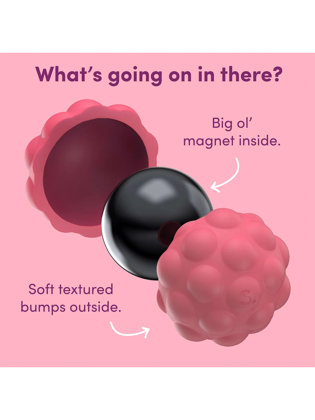 Kulki antystresowe Odds Silicone Magnets PURPLE BUMPS