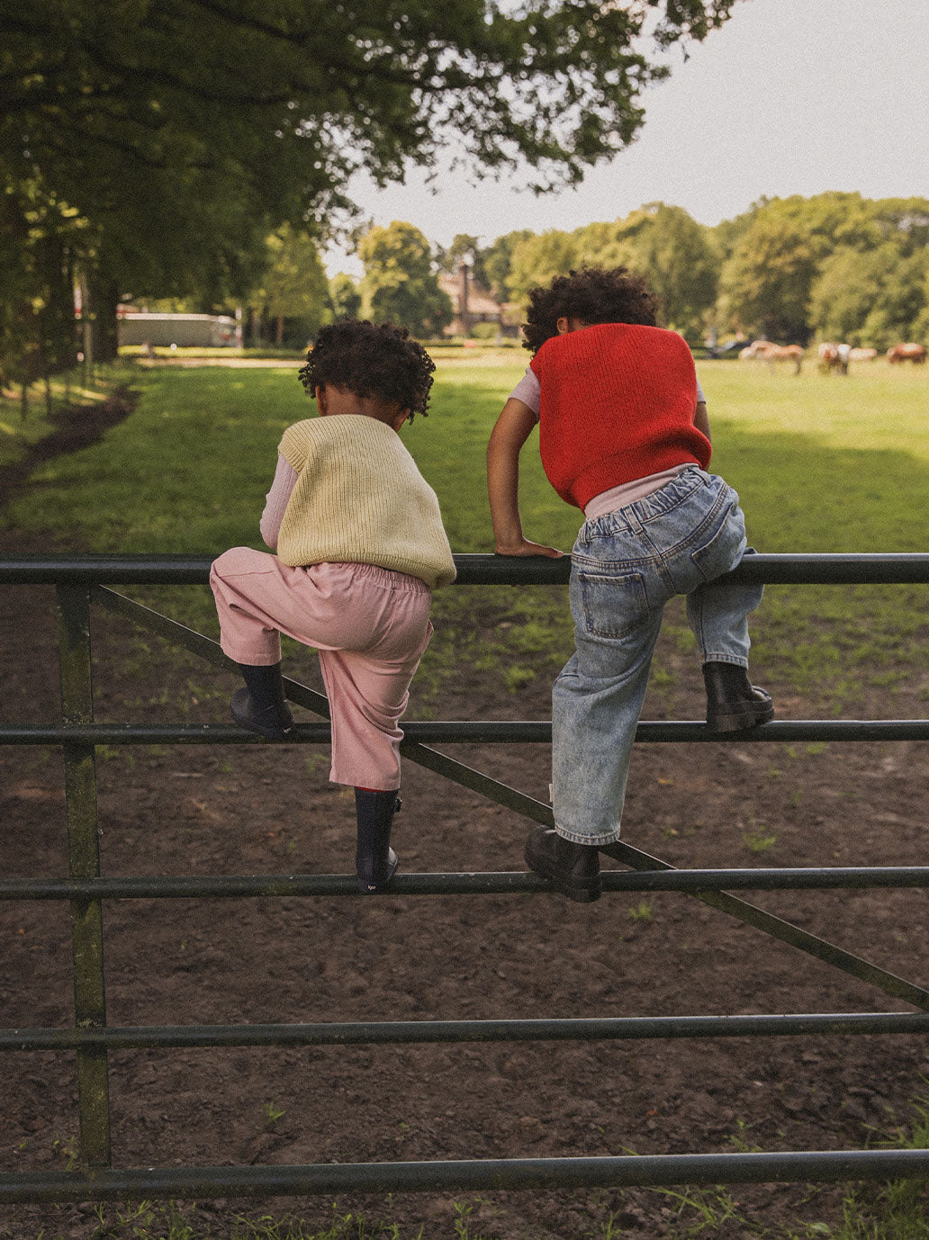 Kamizelka z wełny merino Harvey Kids RED