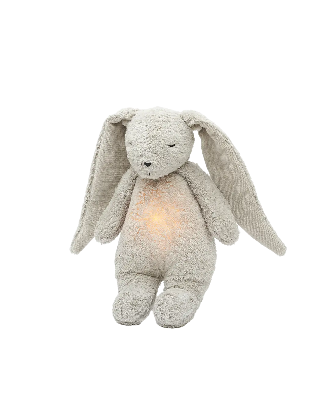Szumiący króliczek organic z lampką nocną Moonie BEBE Concept 