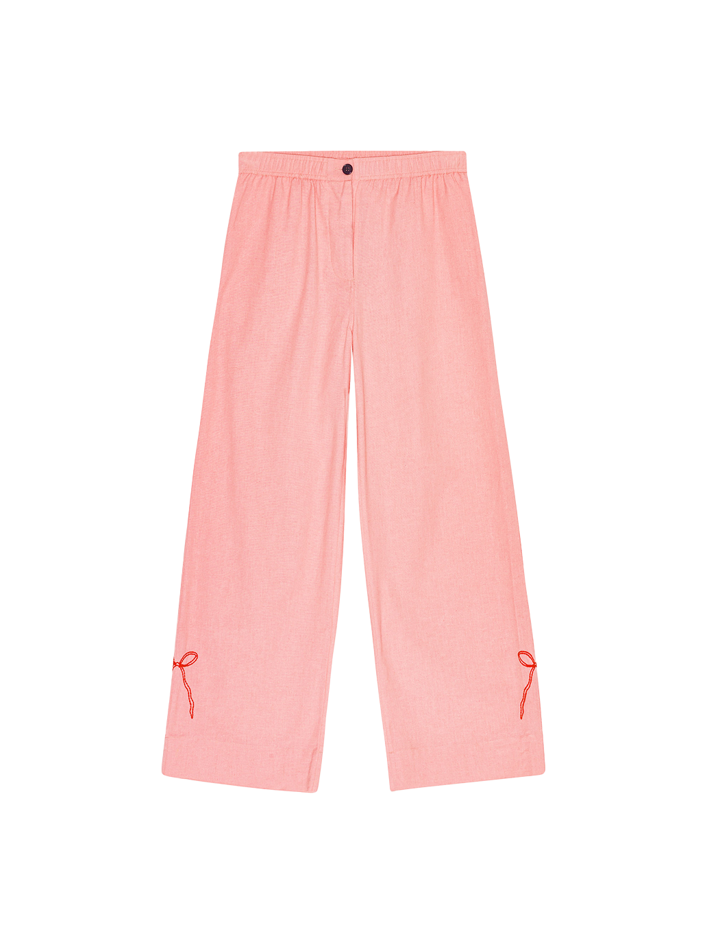 Pantaloni Polly embroidery pants relaxed