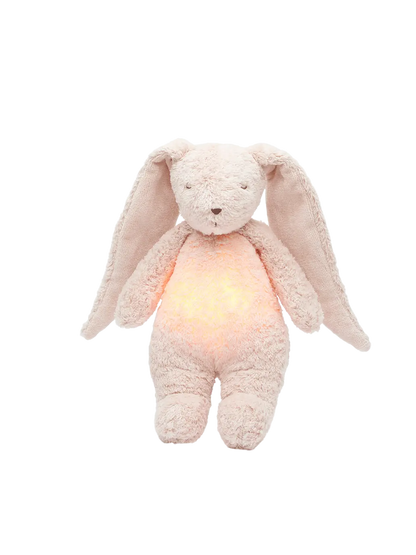 Szumiący króliczek organic z lampką nocną Moonie BEBE Concept 