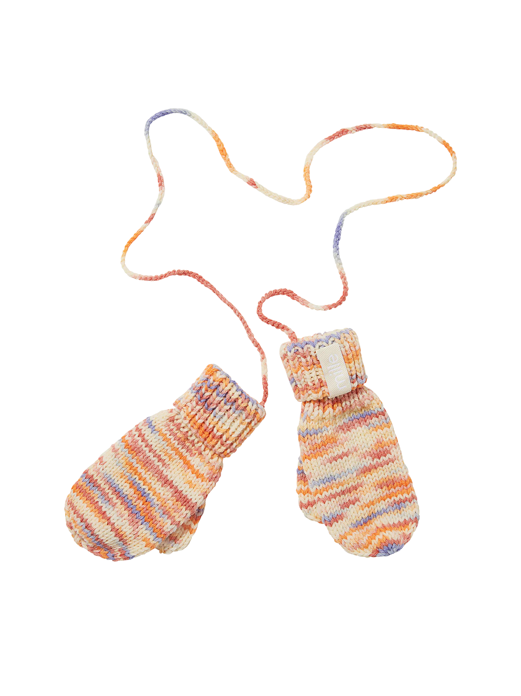 Rękawiczki jednopalczaste z wełny merino MULTICOLOUR