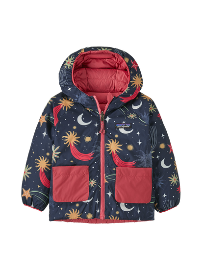 Sweat à capuche réversible pour bébé COSMIC SEA/NEW NAVY