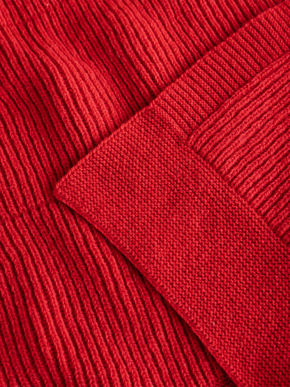 Velká deka z merino vlny Gaston APPLE RED