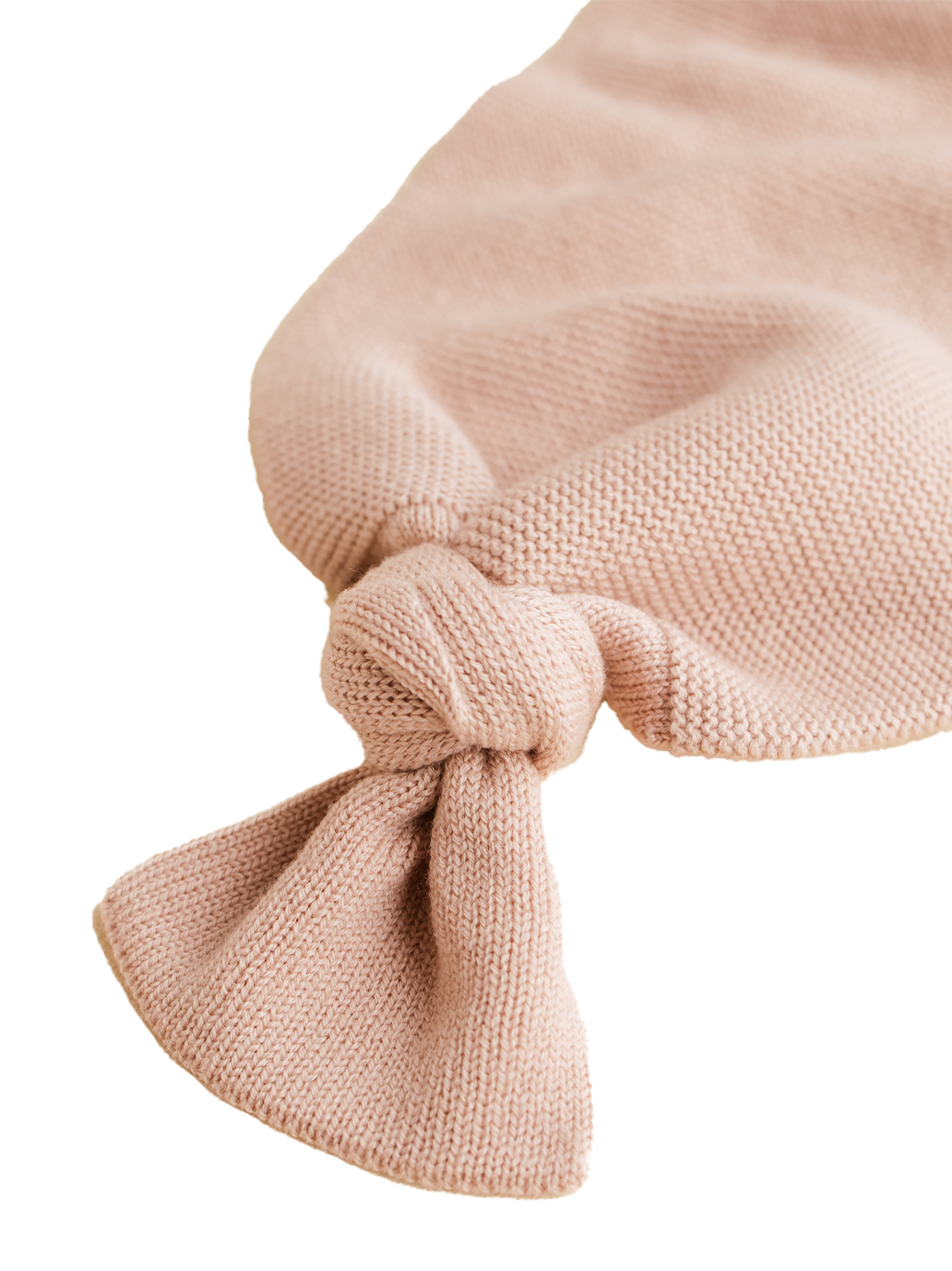 Manta de bebé con forma de capullo de lana merino APRICOT