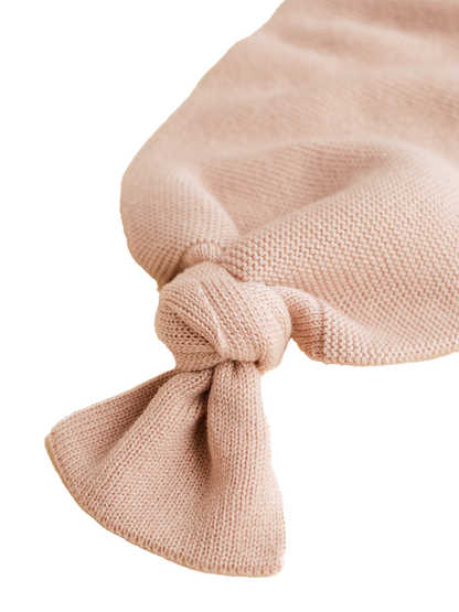 Manta de bebé con forma de capullo de lana merino APRICOT
