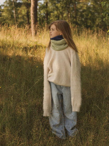 Scarf made of soft merino wool Gigi MINT