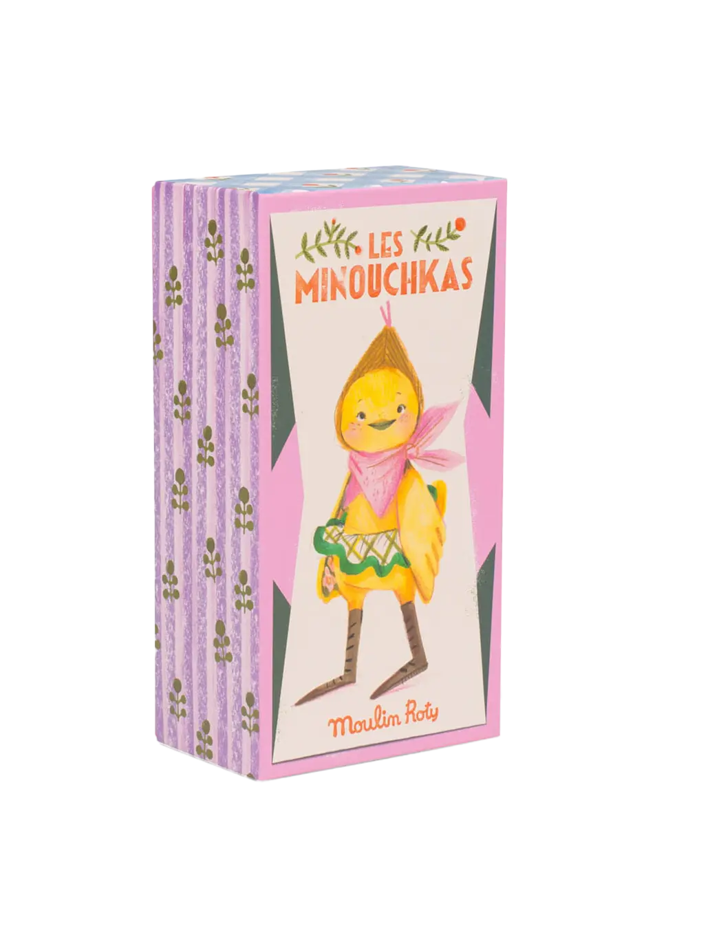 Przytulanka retro w ozdobnym pudełku Les Minouchkas Moulin Roty BEBE Concept 