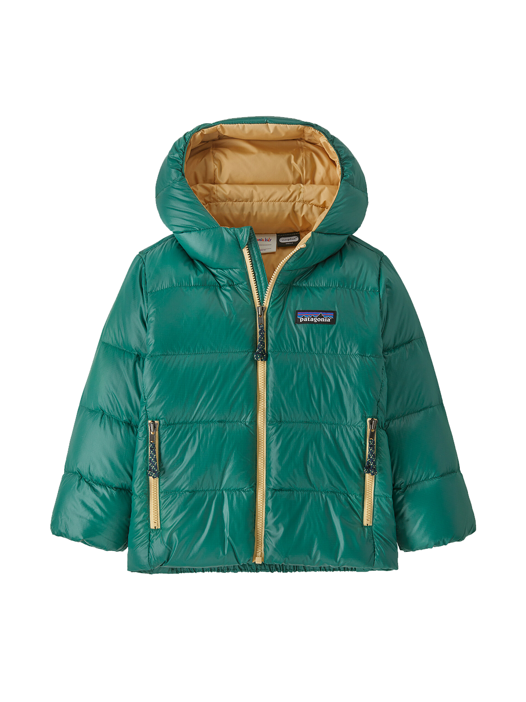 Ciepła kurtka puchowa Baby Hi-Loft Down Hoody CONIFER GREEN
