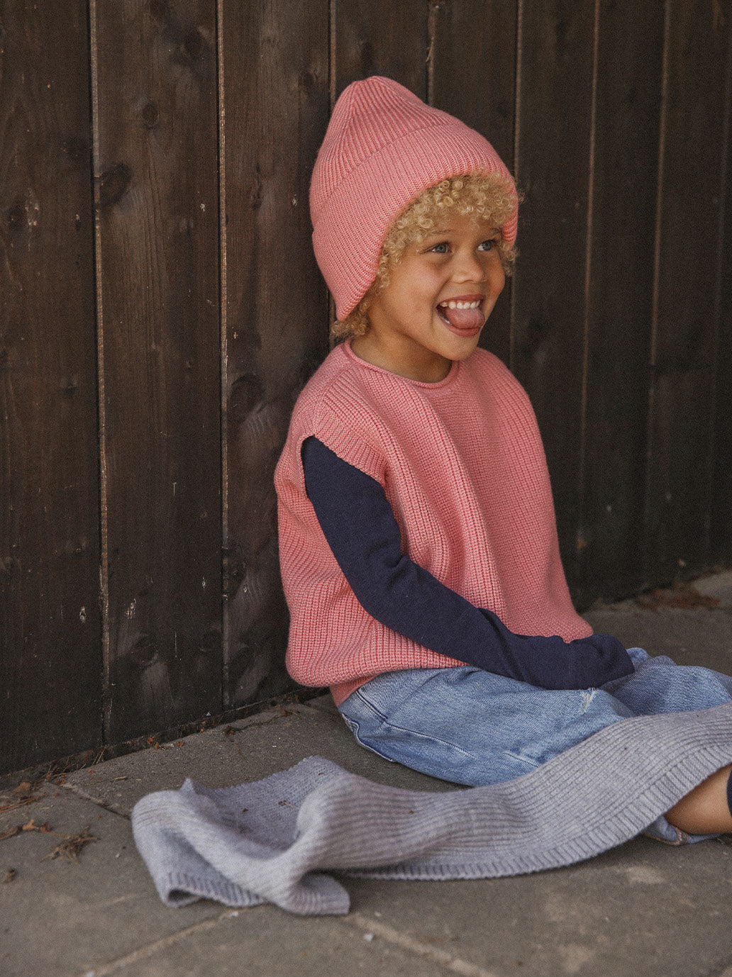 Całoroczna czapka merino Fonzie Beanie BUBBLEGUM