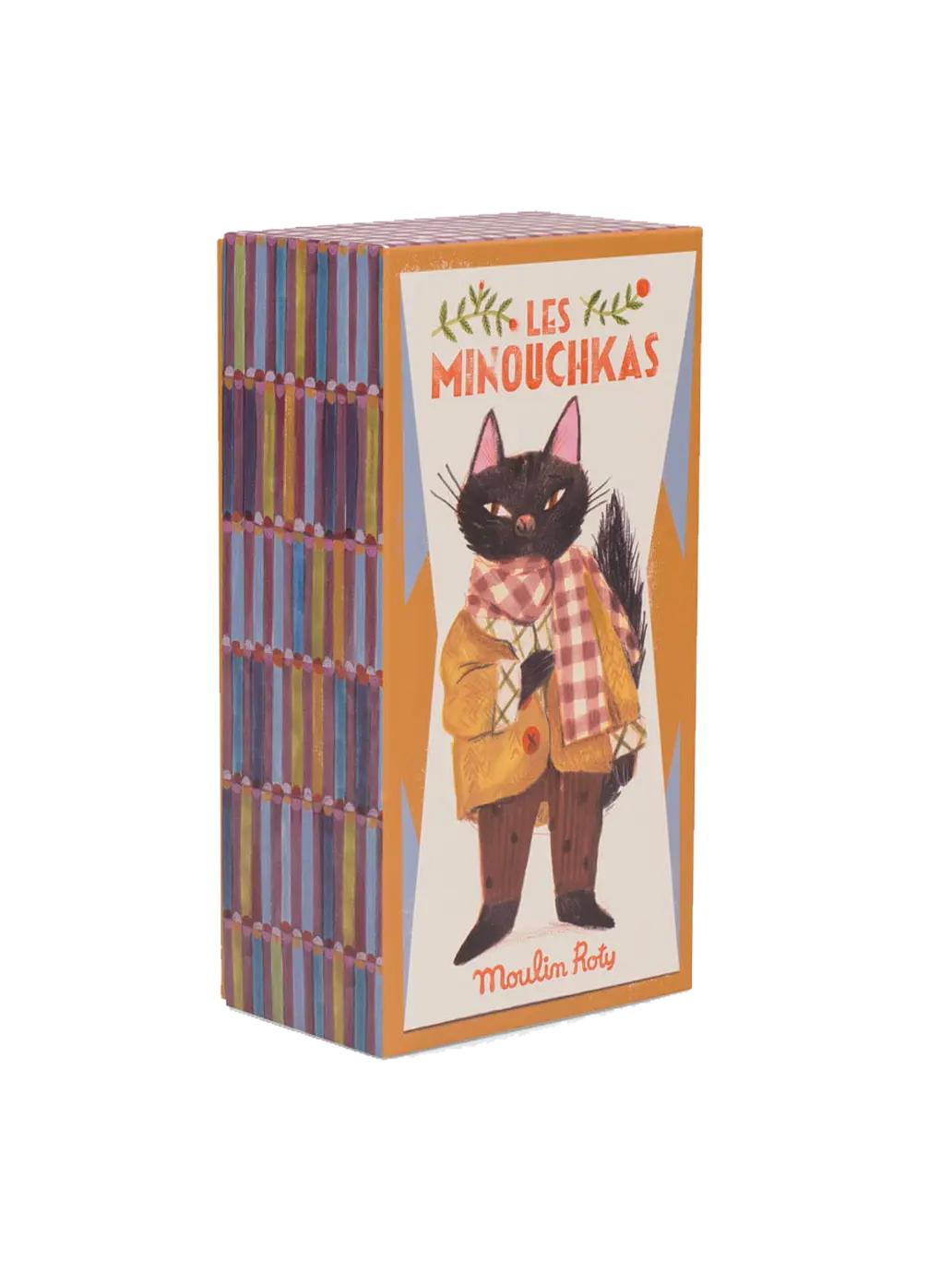 Przytulanka retro w ozdobnym pudełku Les Minouchkas Moulin Roty BEBE Concept 