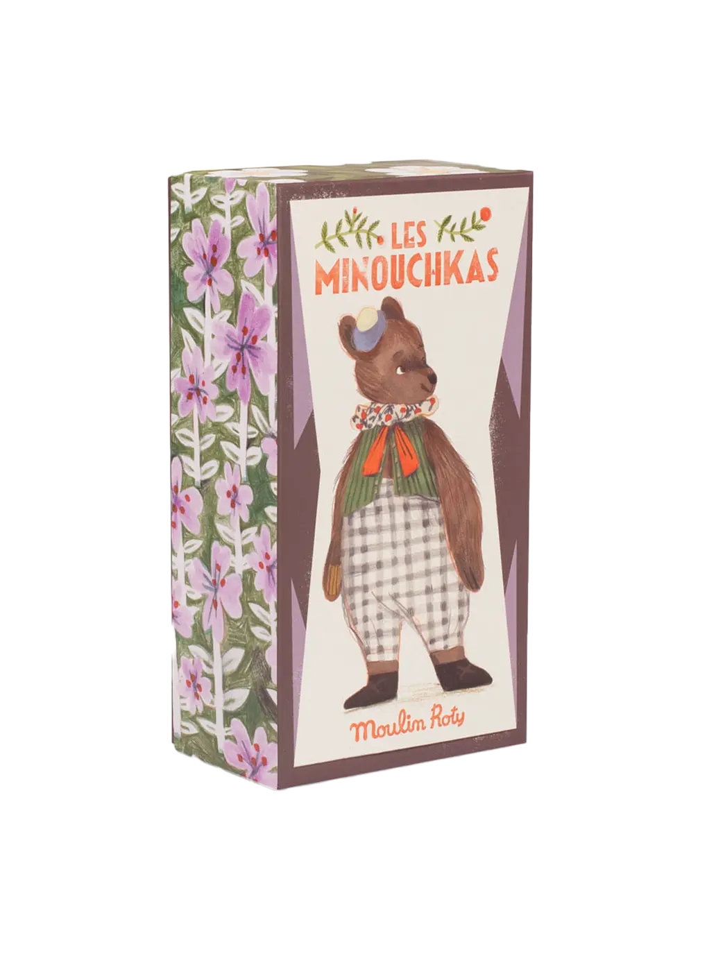 Przytulanka retro w ozdobnym pudełku Les Minouchkas Moulin Roty BEBE Concept 