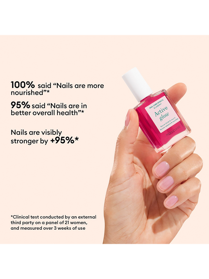 Pflegender Nagellack Active Glow GLOW BLUEBERRY