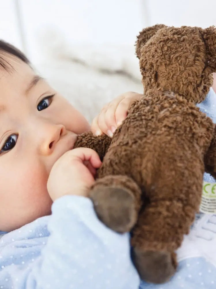 Mini przytulanka z ekologicznej bawełny Baby Animal Senger Naturwelt BEBE Concept 