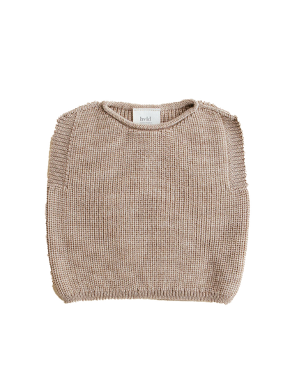 Gilet Harvey in baby merino SAND