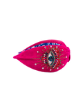 Ręcznie zdobiona opaska FUCHSIA HEART