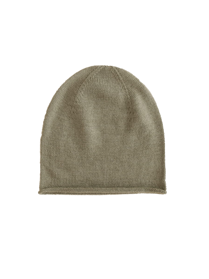 dünne, ganzjährige Efa Beanie-Mütze aus Merinowolle ARTICHOKE