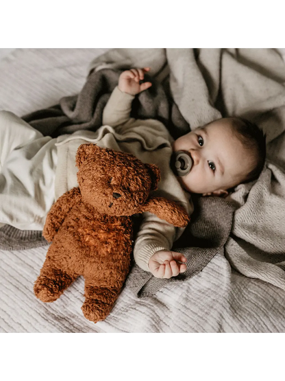 szumiący miś organic z lampką nocną Moonie BEBE Concept 