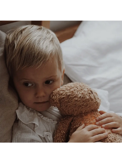 szumiący miś organic z lampką nocną Moonie BEBE Concept 
