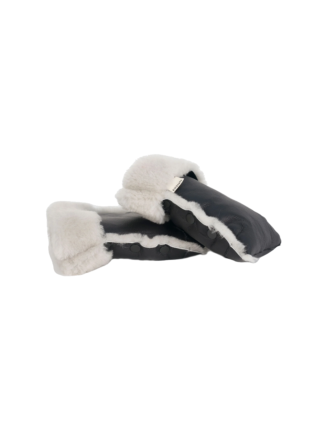 Premium coated buggy mitten with merino wool MOON