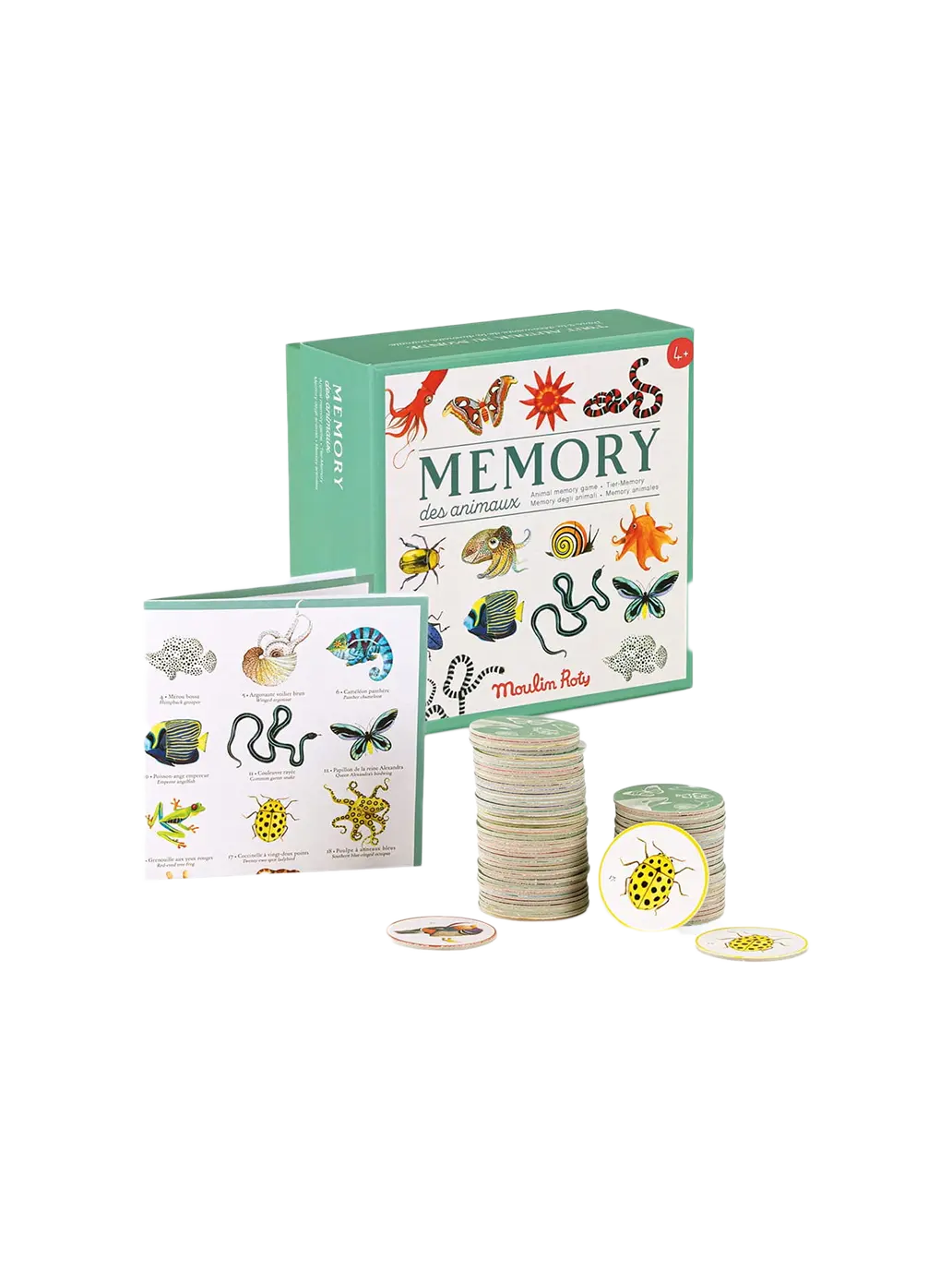 edukacyjna gra memory z dzikimi zwierzętami Moulin Roty BEBE Concept 