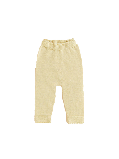 Spodenki niemowlęce z wełny merino Guido LIGHT YELLOW