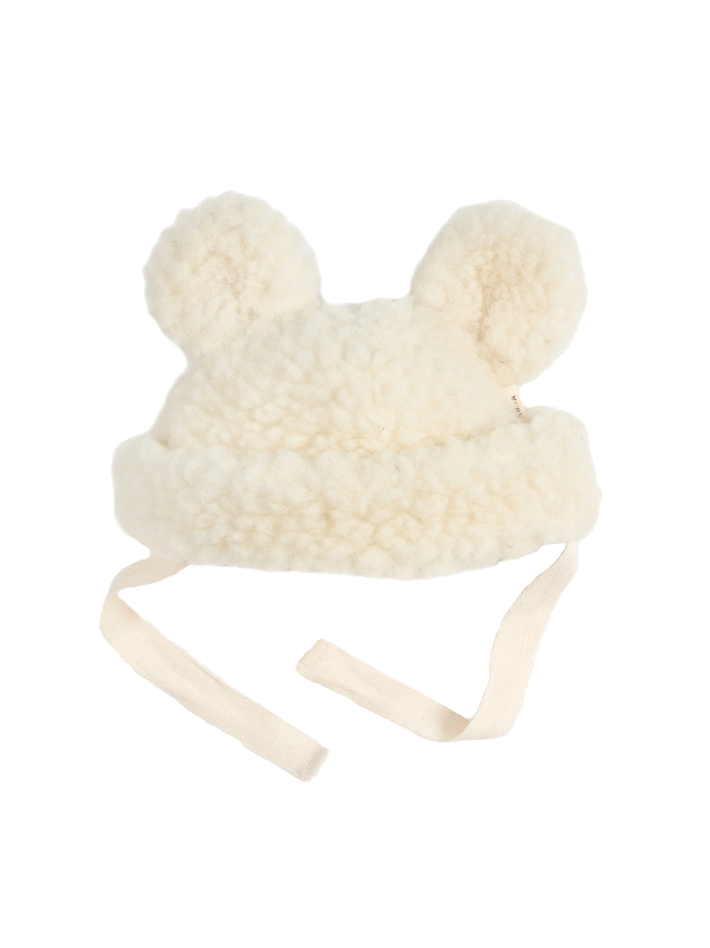 Gorro de peluche de merino MILK