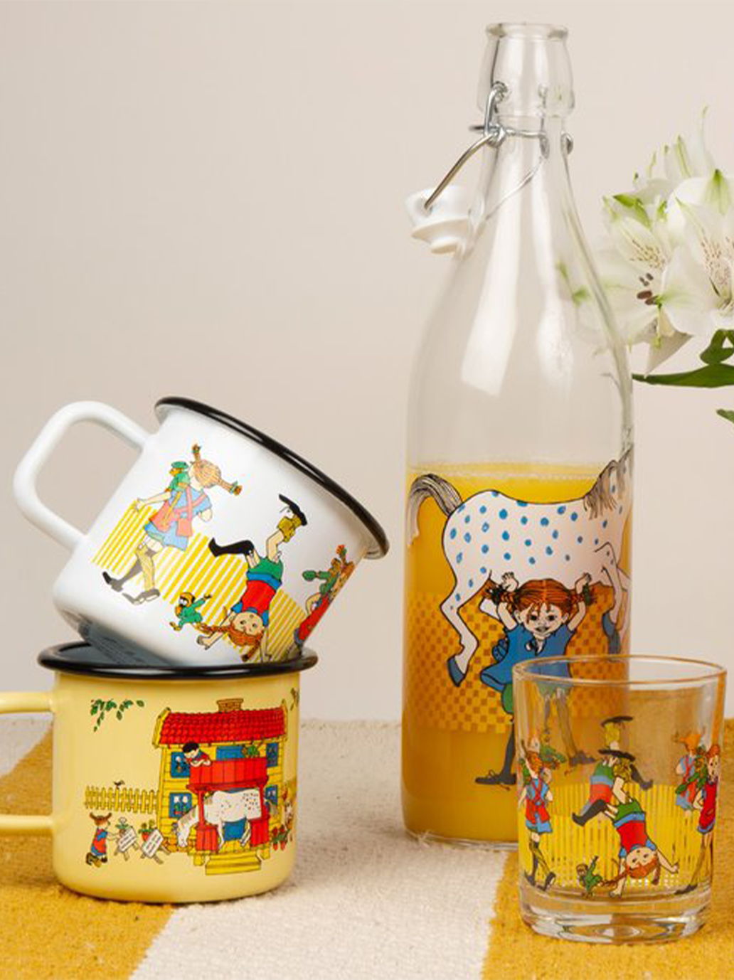 Retro Emaillebecher Pippi 3,7 dl