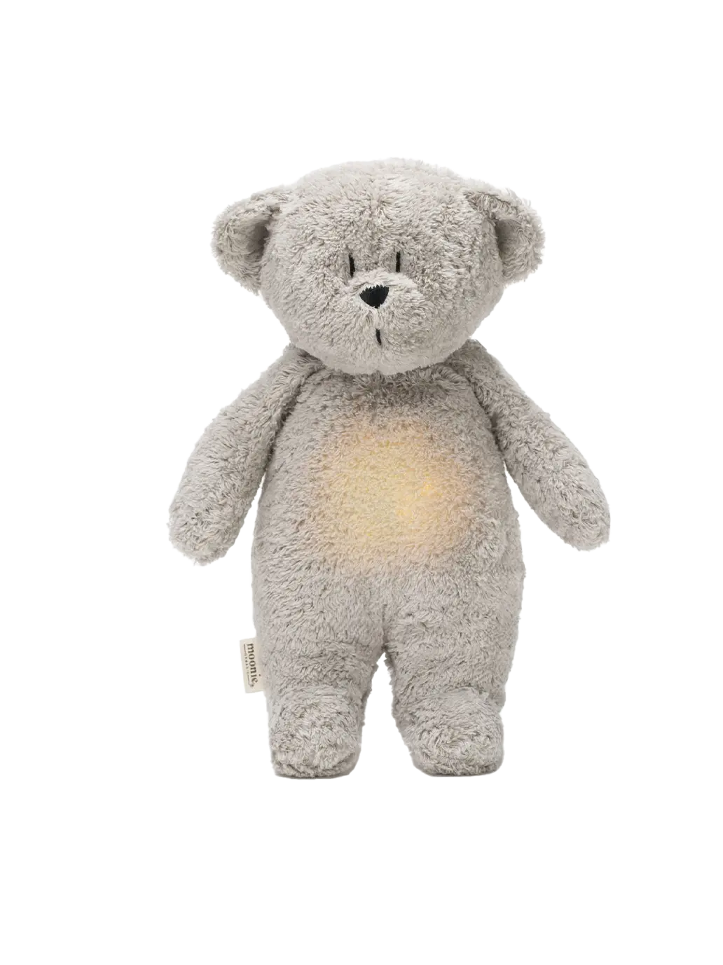 szumiący miś organic z lampką nocną Moonie BEBE Concept 