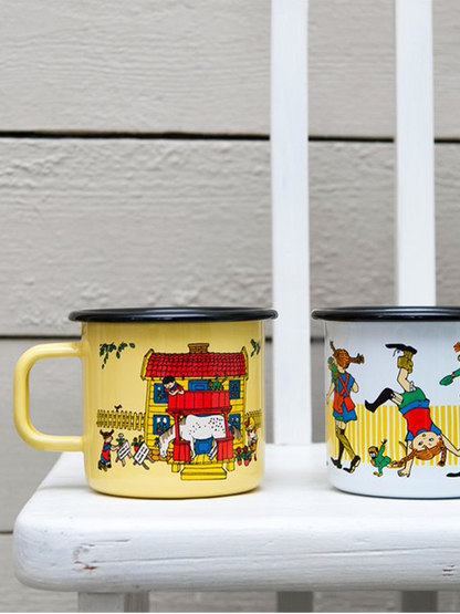 Retro Emaillebecher Pippi 3,7 dl PIPPI'S VILLA