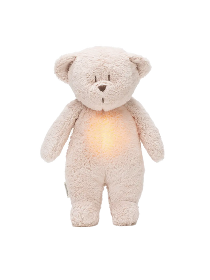 szumiący miś organic z lampką nocną Moonie BEBE Concept 