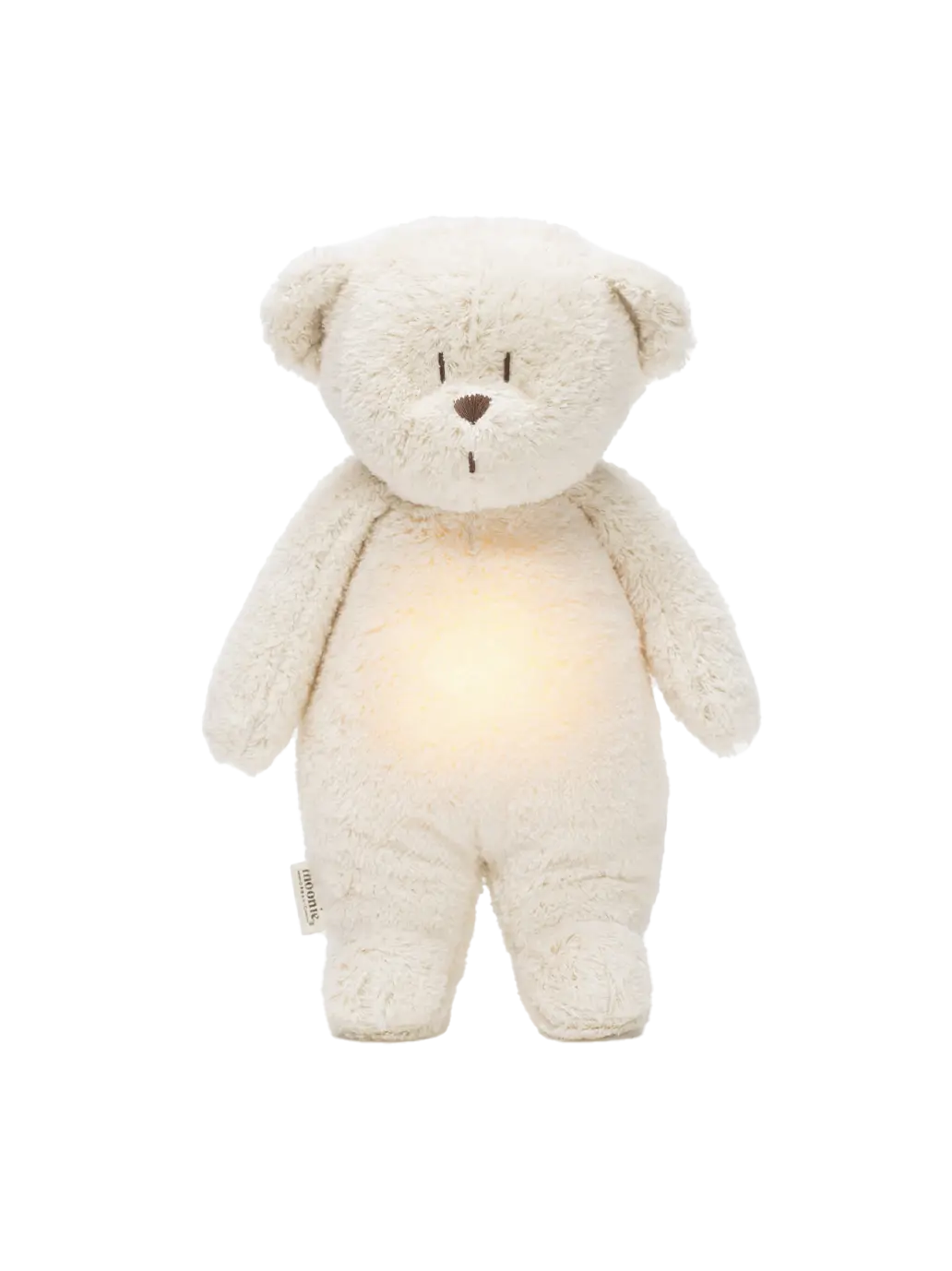 szumiący miś organic z lampką nocną Moonie BEBE Concept 