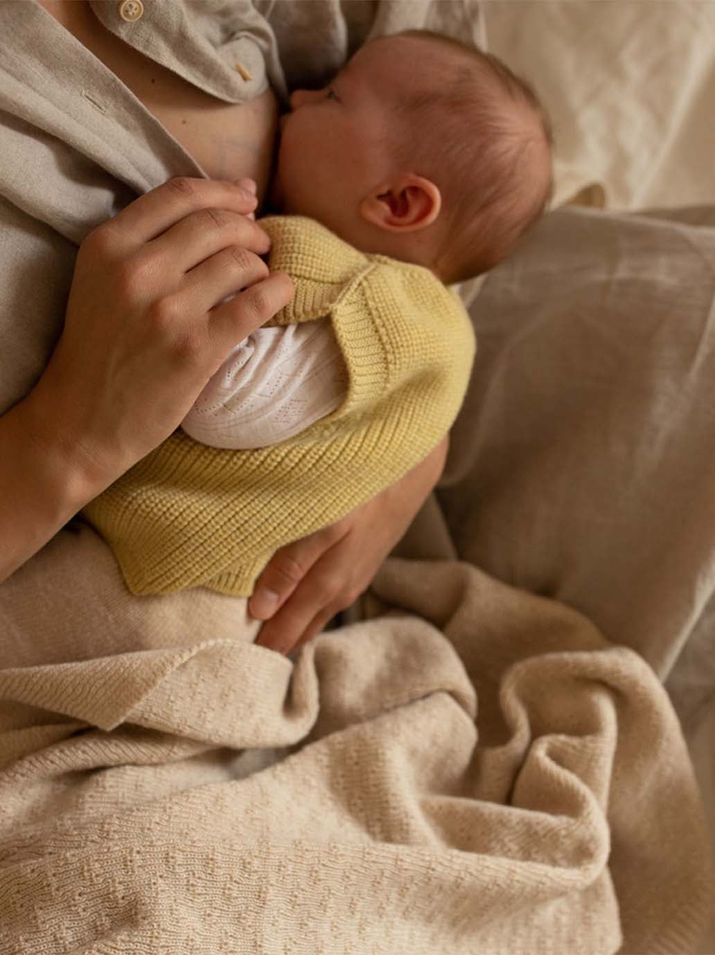 Dětská merino vesta Harvey LIGHT YELLOW