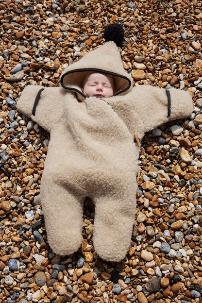 Merino baby suit CLOUD