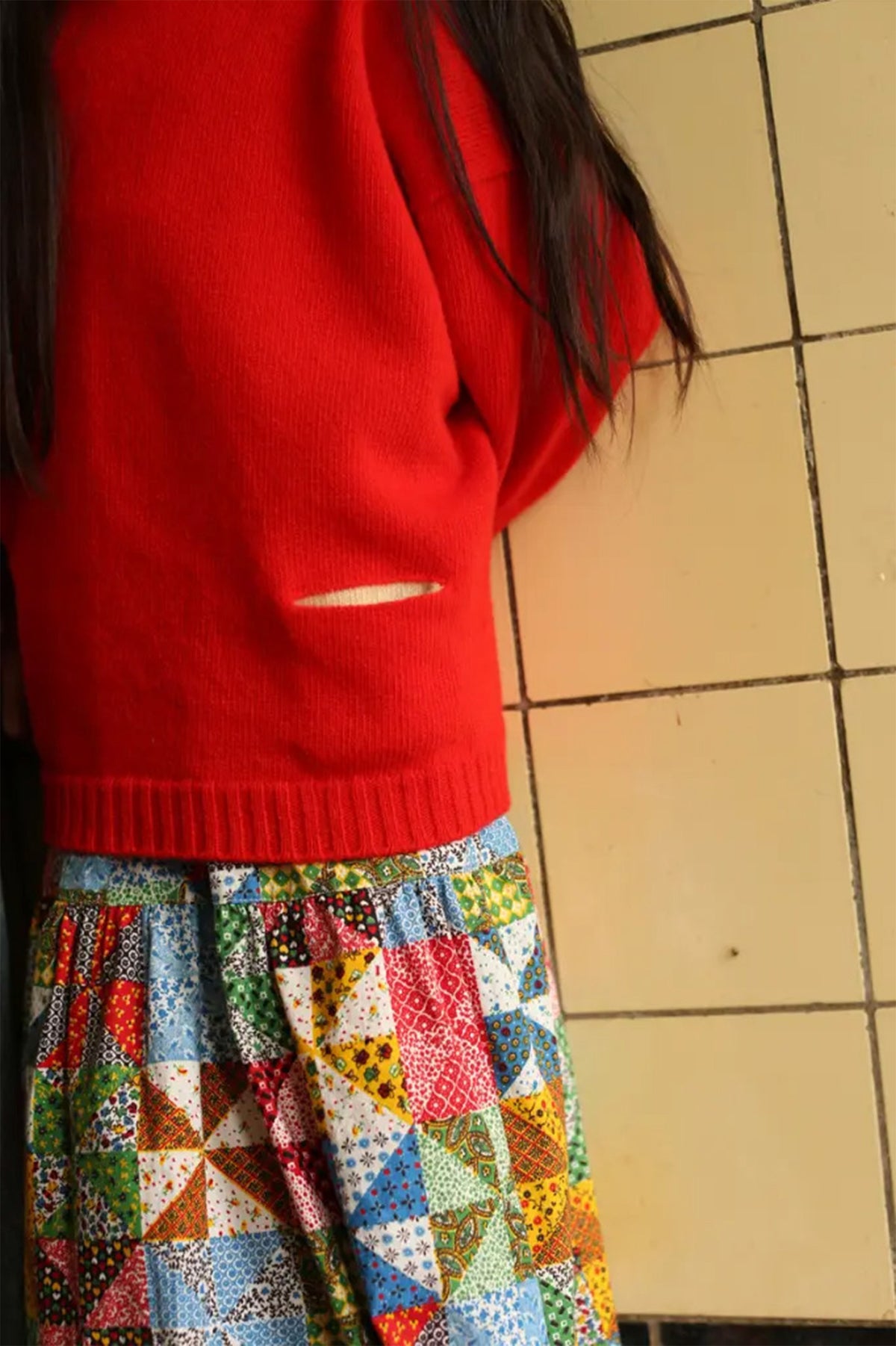 Jersey infantil de lana merino Kasper POPPY RED
