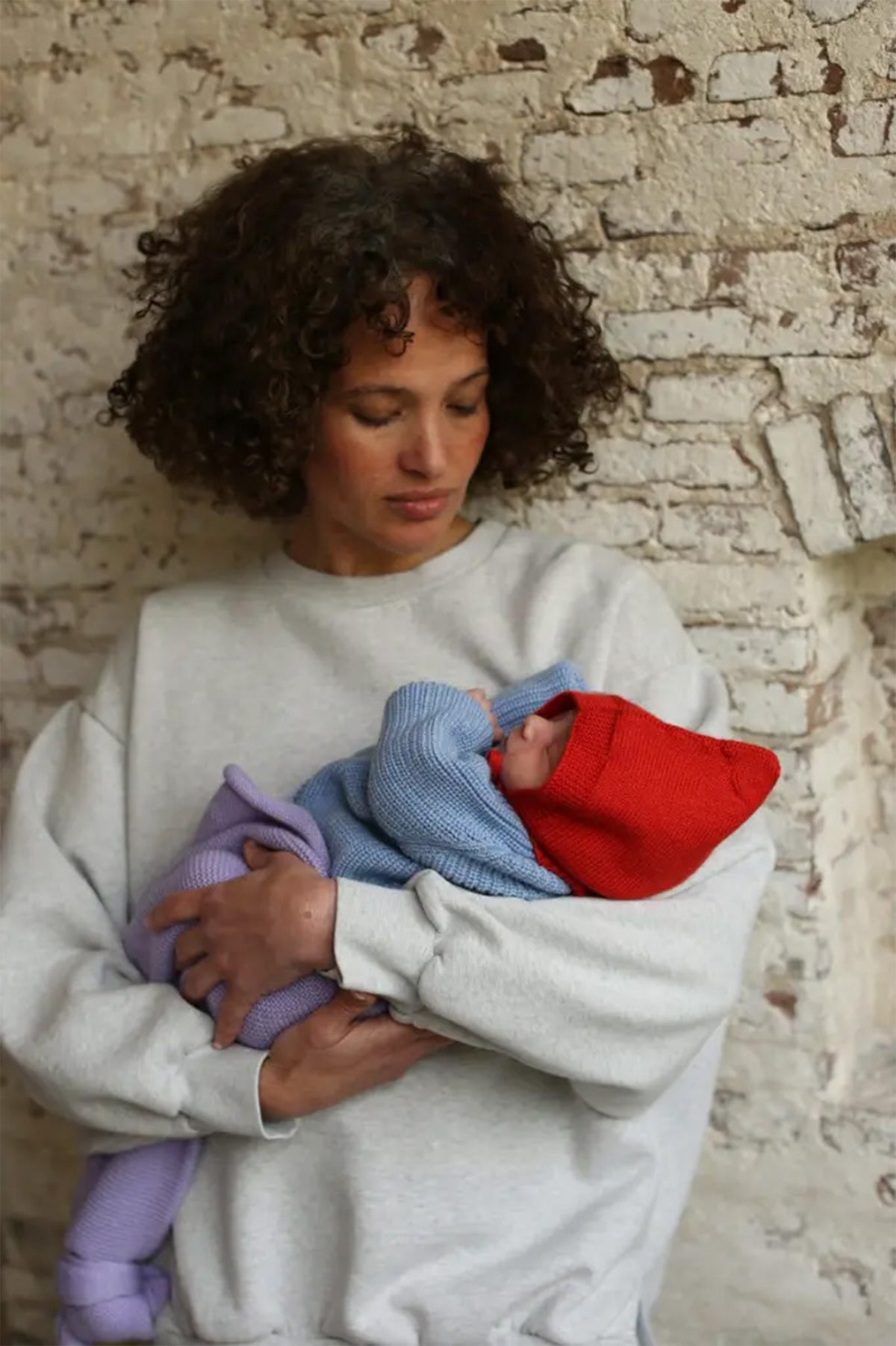 Gilet bébé en laine mérinos Inga LIGHT BLUE