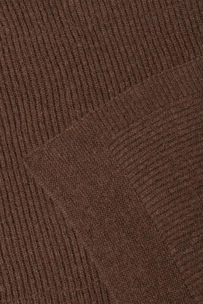 Gaston Große Merinowolldecke DARK BROWN