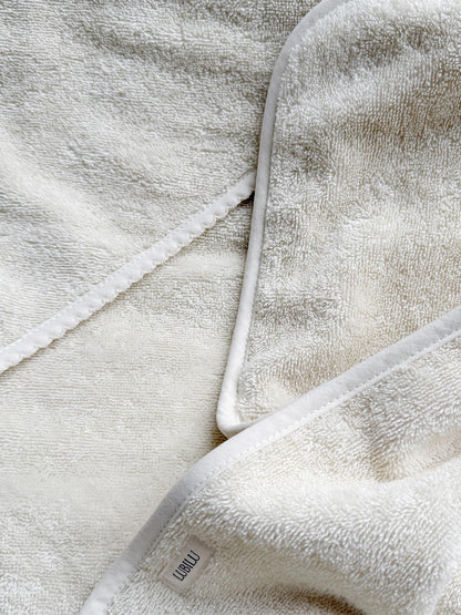 Babyhandtuch mit Kapuze WHITE